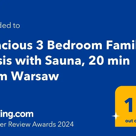 Spacious 3 Bedroom Family Oasis With Sauna, 20 Min From Warsaw Villa